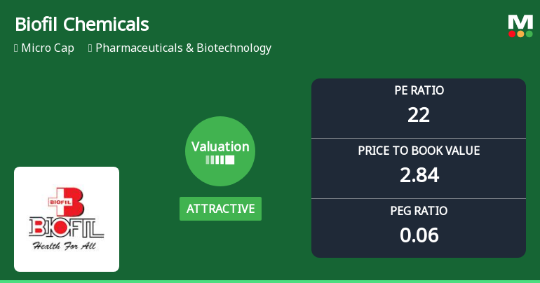 Biofil Chemicals & Pharmaceuticals Ltd: Valuation Shifts Signal Renewed Price Attractiveness