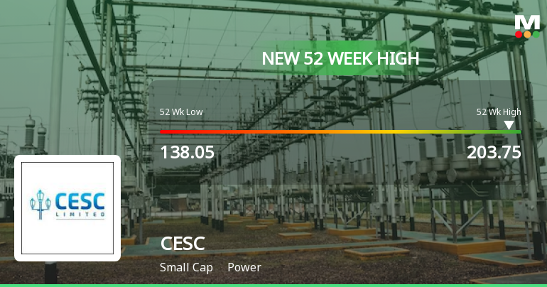 Broad-Based Technical Strength Lifts CESC Ltd to 52-Week High of Rs 197.25