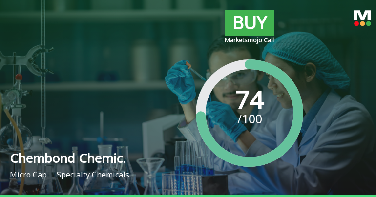 Chembond Chemicals Ltd Upgraded to Buy on Strong Financial and Technical Performance