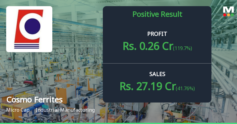 Cosmo Ferrites Q4 FY26: Fleeting Profit Amid Persistent Operational Struggles