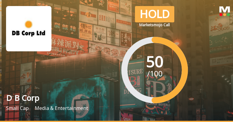 D B Corp Ltd Upgraded to Hold by MarketsMOJO Amid Mixed Financial and Technical Signals