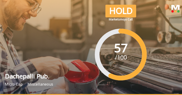 Dachepalli Publishers Ltd is Rated Hold by MarketsMOJO