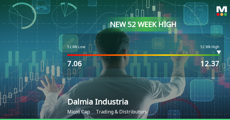 Broad-Based Technical Strength Lifts Dalmia Industrial Development Ltd to 52-Week High of Rs 12.37