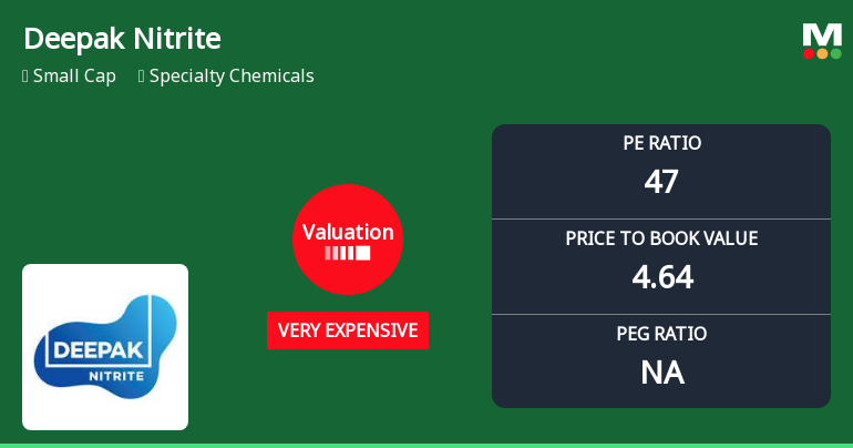 Deepak Nitrite Ltd: Valuation Shifts Signal Heightened Price Attractiveness Concerns