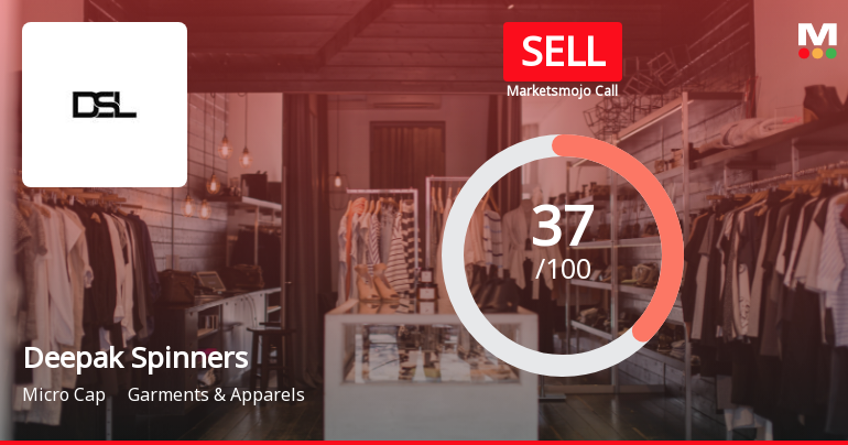 Deepak Spinners Ltd. Upgraded to Sell on Improved Valuation and Financial Trends