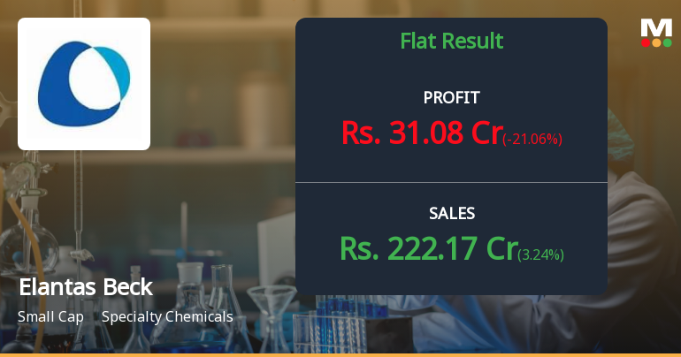 Elantas Beck India Q4 FY26: Premium Valuation Tested as Quarterly Profit Dips Despite Revenue Growth