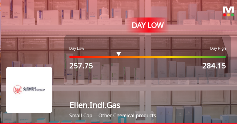 Ellenbarrie Industrial Gases Ltd Hits Intraday Low Amid Price Pressure