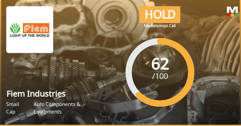 Fiem Industries Ltd is Rated Hold by MarketsMOJO
