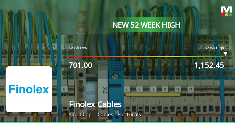 Broad-Based Technical Strength Lifts Finolex Cables Ltd. to 52-Week High of Rs 1160