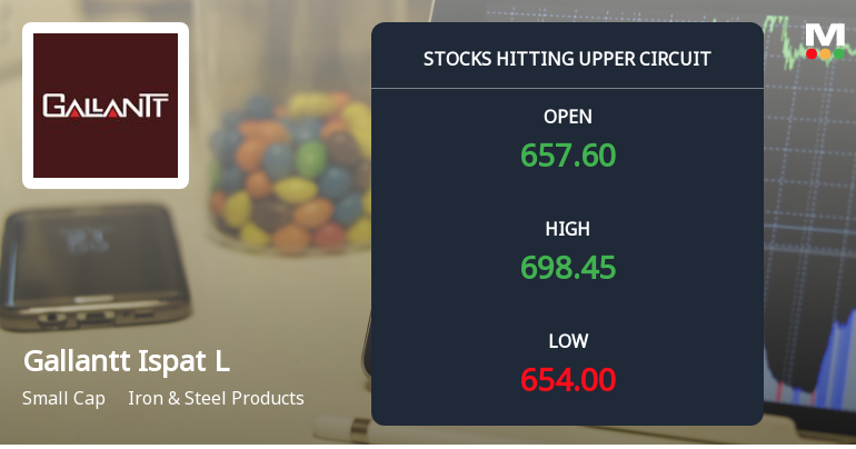 Gallantt Ispat Ltd. Locks at Upper Circuit With 3.87% Gain — Buyers Queue, Sellers Absent