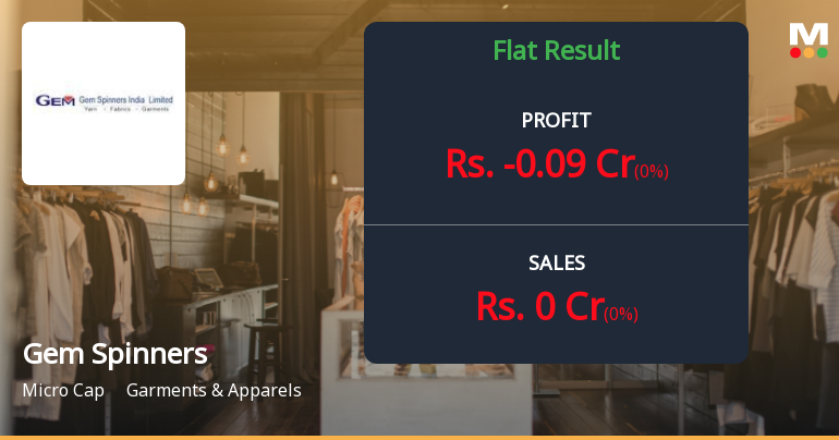 Gem Spinners India Q4 FY26: Operational Standstill Continues as Losses Persist