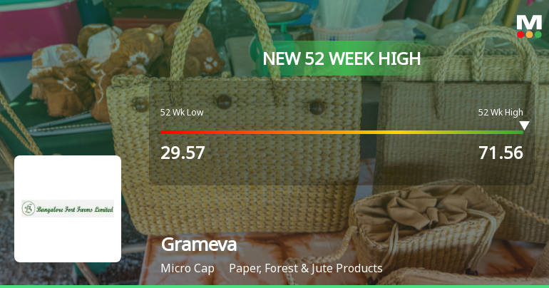 Broad-Based Technical Strength Lifts Grameva Limited to 52-Week High of Rs 71.56