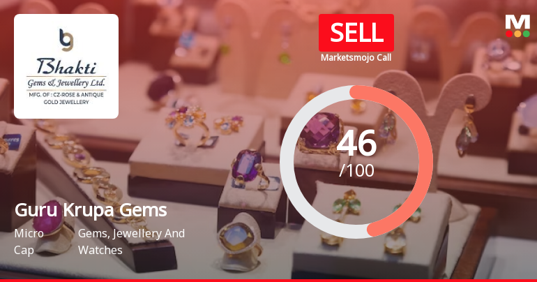 Guru Krupa Gems & Jewellery Ltd is Rated Sell