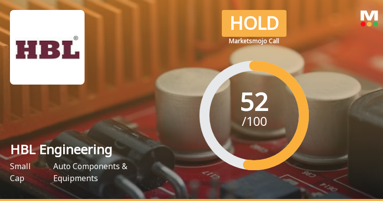 HBL Engineering Ltd is Rated Hold