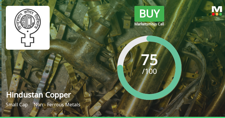 Hindustan Copper Ltd Downgraded to Buy Amid Outstanding Financials and Mixed Technical Signals