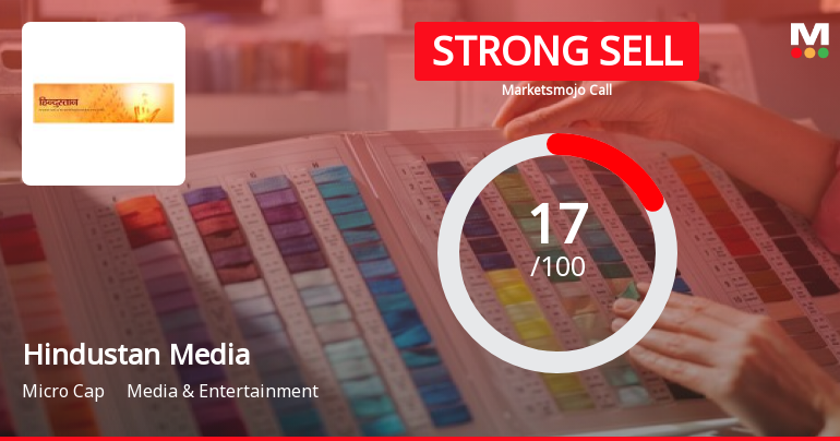 Hindustan Media Ventures Ltd is Rated Strong Sell