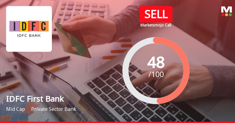 IDFC First Bank Ltd. is Rated Sell by MarketsMOJO