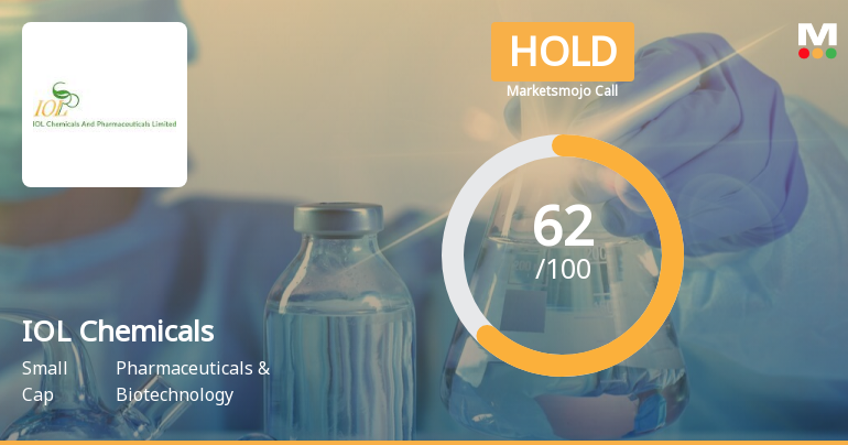 IOL Chemicals & Pharmaceuticals Ltd is Rated Hold