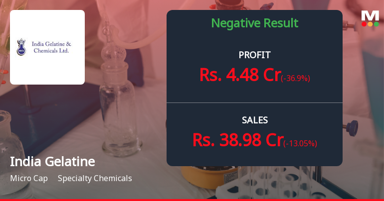 India Gelatine & Chemicals Q4 FY26: Sharp Profit Decline Overshadows Year-Long Growth Momentum
