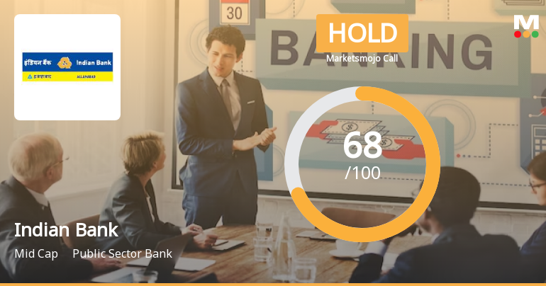 Indian Bank is Rated Hold by MarketsMOJO