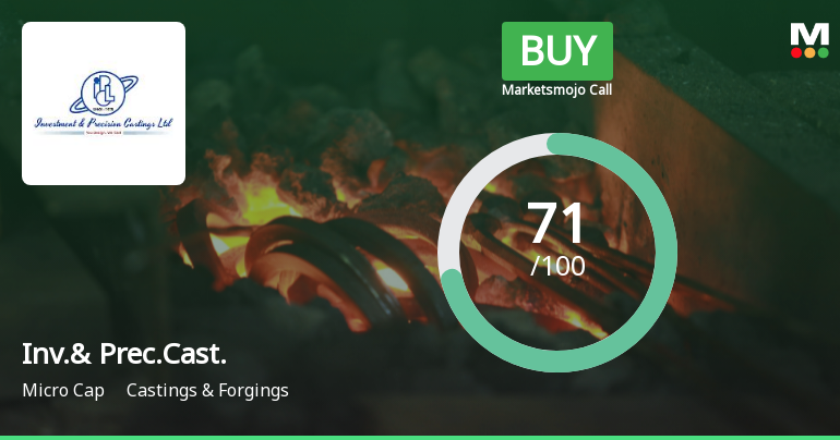 Investment & Precision Castings Ltd Upgraded to Buy on Strong Technical and Financial Performance