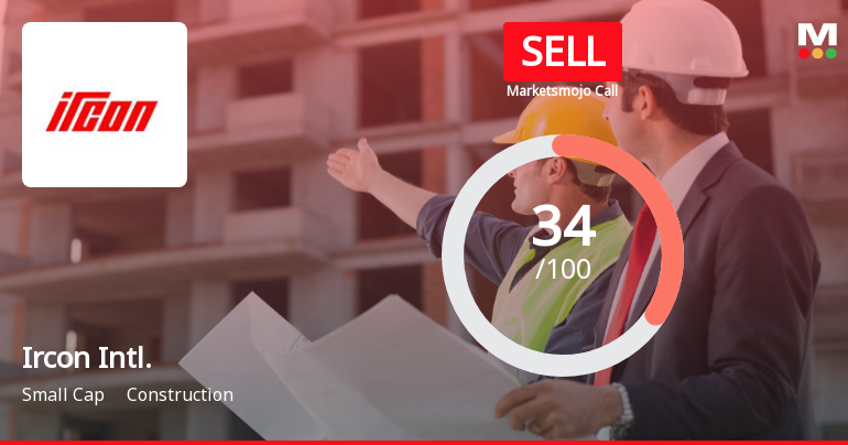 Ircon International Ltd Upgraded to Sell on Technical Improvements Despite Financial Challenges