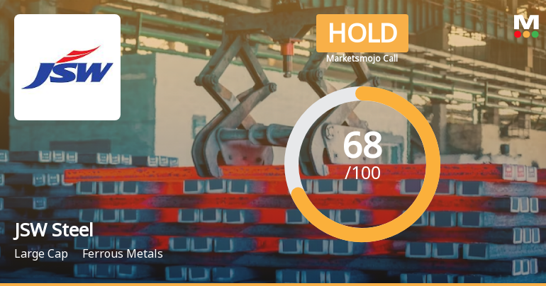 JSW Steel Ltd. is Rated Hold by MarketsMOJO