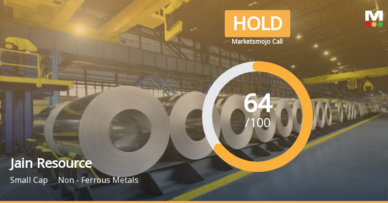 Jain Resource Recycling Ltd is Rated Hold