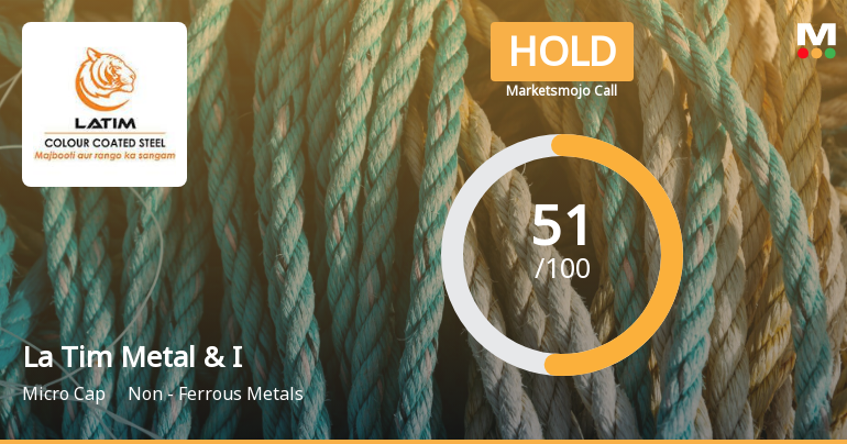 La Tim Metal & Industries Ltd is Rated Hold