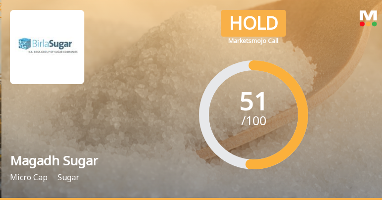 Magadh Sugar & Energy Ltd Upgraded to Hold on Technical Improvements and Valuation Appeal