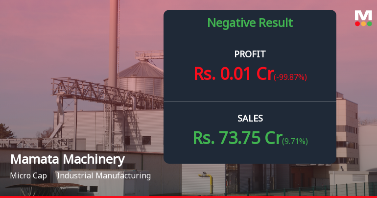Mamata Machinery Q4 FY26: Profit Collapses 99.96% as Margins Implode