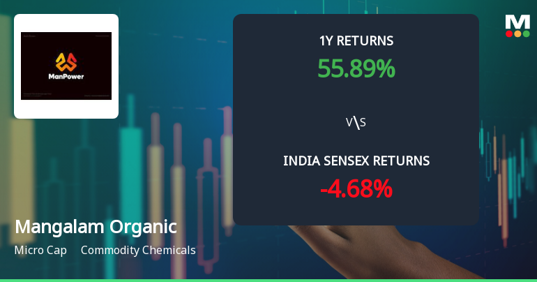 Mangalam Organics Ltd Sees Technical Momentum Shift Amid Strong Price Rally