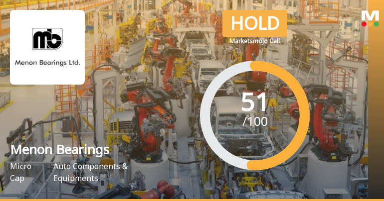 Menon Bearings Ltd is Rated Hold