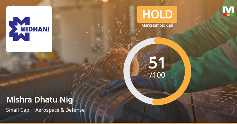 Mishra Dhatu Nigam Ltd is Rated Hold by MarketsMOJO