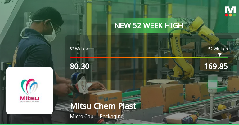 Broad-Based Technical Strength Lifts Mitsu Chem Plast Ltd to 52-Week High of Rs 169.85