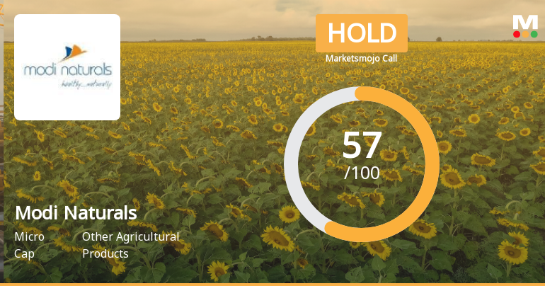 Modi Naturals Ltd Downgraded to Hold Amid Mixed Technical and Financial Signals