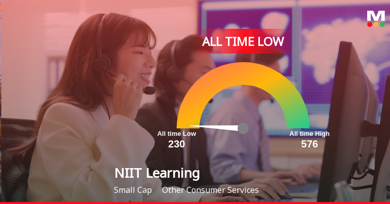 NIIT Learning Systems Ltd Extends Losing Streak, Hits All-Time Low at Rs 230.15