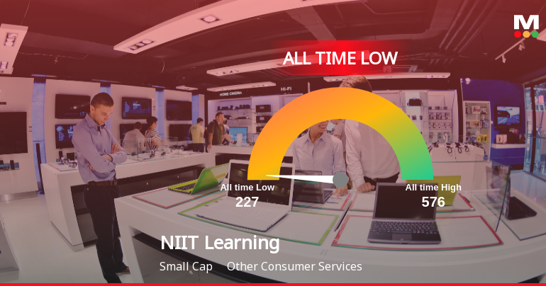 NIIT Learning Systems Ltd Breaches 52-Week Low, Touches New All-Time Low at Rs 227
