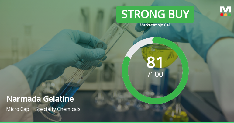 Narmada Gelatines Ltd Upgraded to Strong Buy on Robust Valuation and Financials