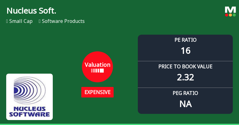 Nucleus Software Exports Ltd: Valuation Shift Signals Price Attractiveness Decline