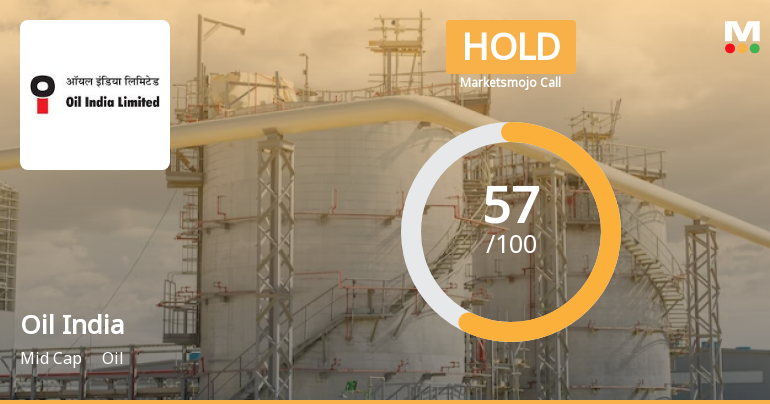 Oil India Ltd. is Rated Hold by MarketsMOJO