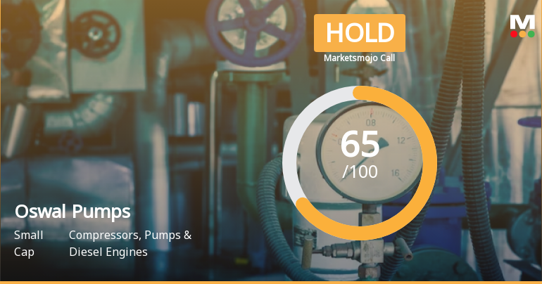 Oswal Pumps Ltd is Rated Hold by MarketsMOJO