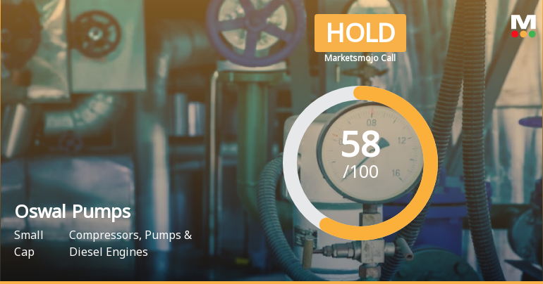 Oswal Pumps Ltd is Rated Hold by MarketsMOJO