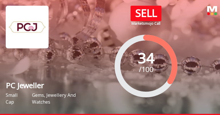 PC Jeweller Ltd is Rated Sell by MarketsMOJO