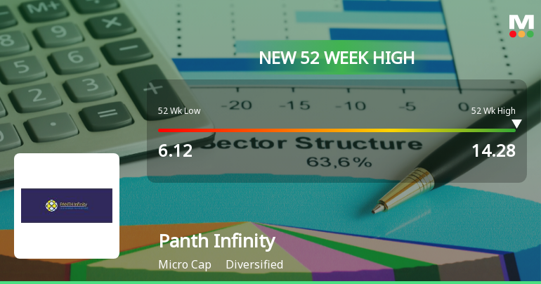 Broad-Based Technical Strength Lifts Panth Infinity Ltd to 52-Week High of Rs 14.28