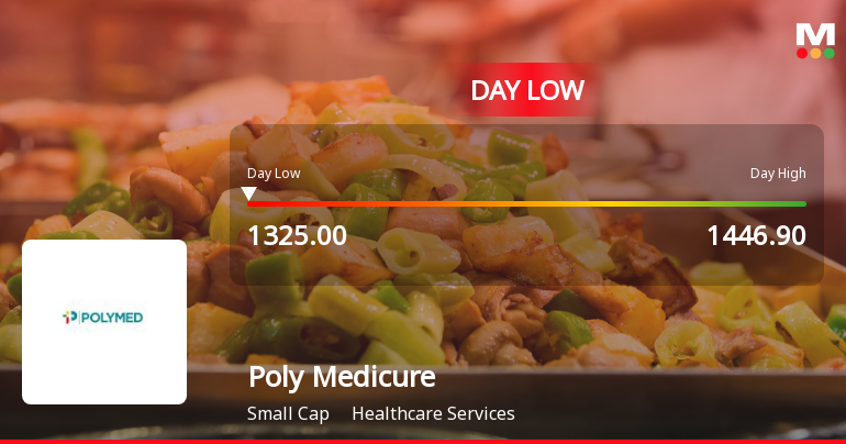 Poly Medicure Ltd Hits Intraday Low Amidst Price Pressure and Market Weakness