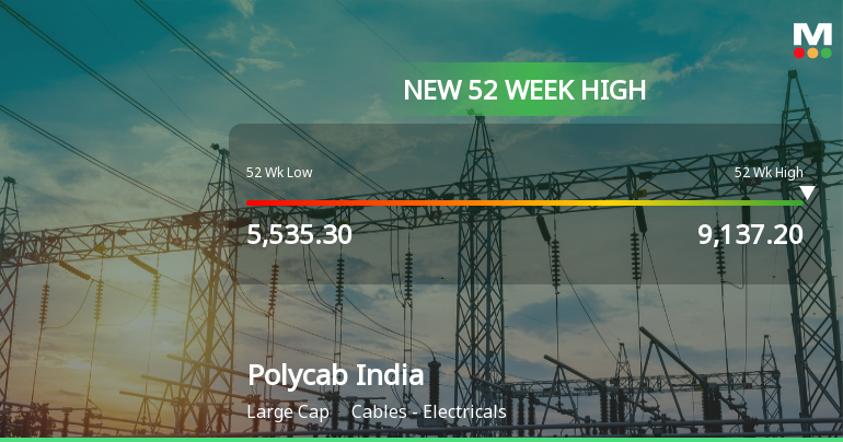 Broad-Based Technical Strength Lifts Polycab India Ltd to 52-Week High of Rs 9142