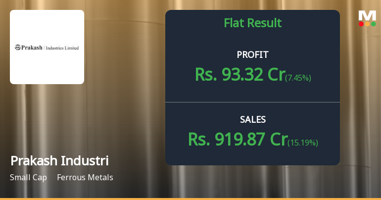 Prakash Industries Q4 FY26: Profit Surge Masks Margin Concerns as Steel Sector Headwinds Persist