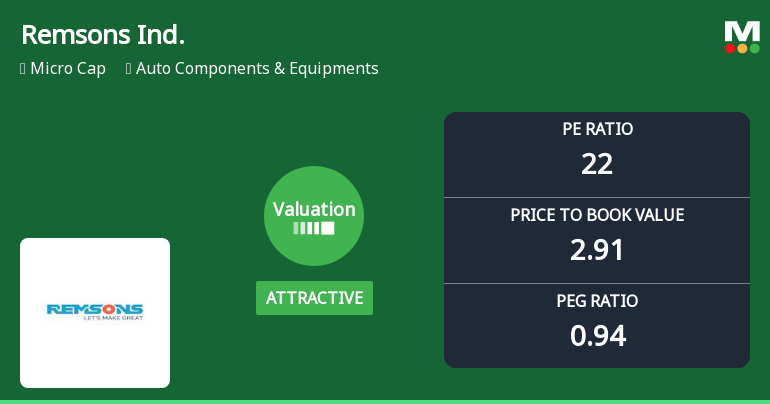 Remsons Industries Ltd Valuation Shifts Signal Changing Market Sentiment