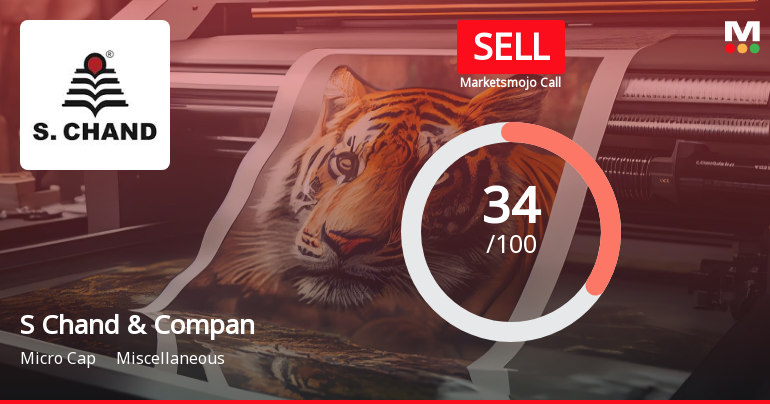 S Chand & Company Ltd is Rated Sell by MarketsMOJO